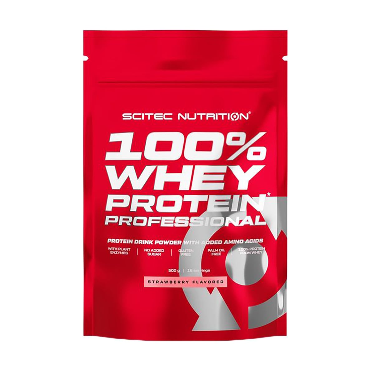 Пpoтeїн Scitec Nutrition 100% Whey Protein Professional Полуниця, в порошку, 500 г